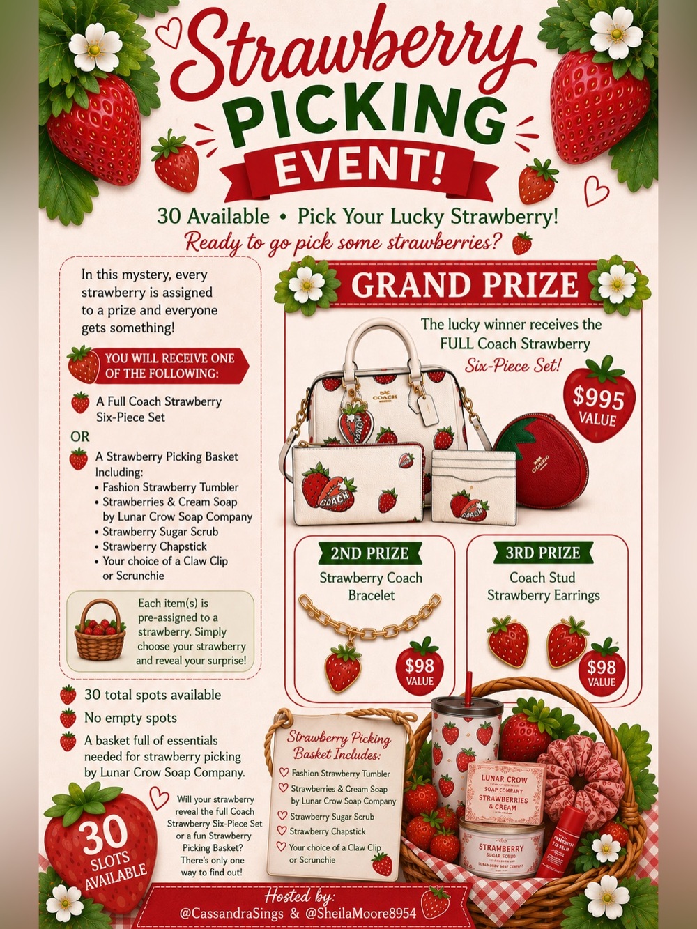 Strawberry 🍓picking event with the bag babes 🍓🍓